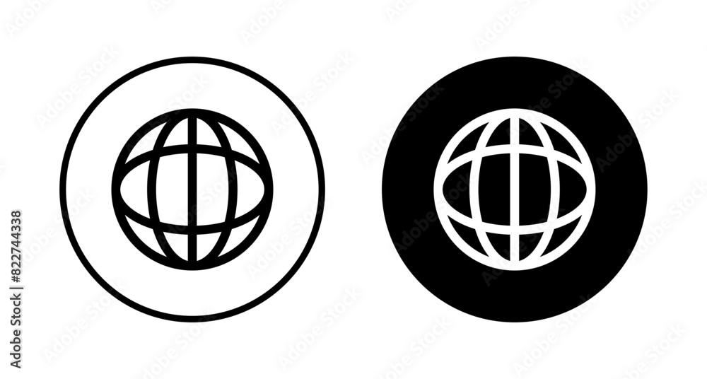 Web icon vector isolated on white background. Website vector icon. Internet world vector Web icon vector isolated on white background. Website vector icon. Internet world vector