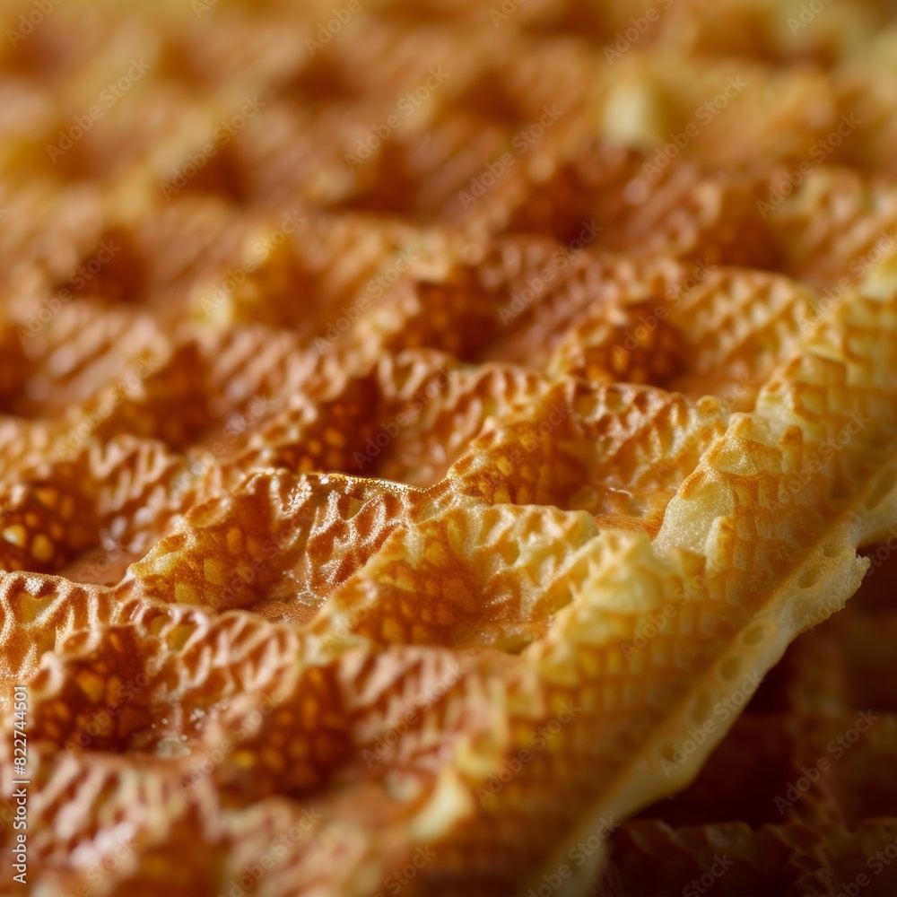Macro food shot on the texture of waffles. Copy space area for text. Background, banner, template, events card. Macro food shot on the texture of waffles. Copy space area for text. Background, banner, template, events card.