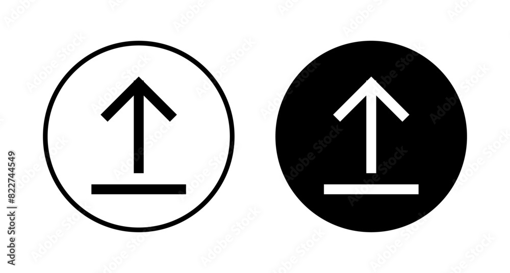 Upload icon vector isolated on white background. Upload sign icon. Upload button. Load symbol. Upload icon vector isolated on white background. Upload sign icon. Upload button. Load symbol.