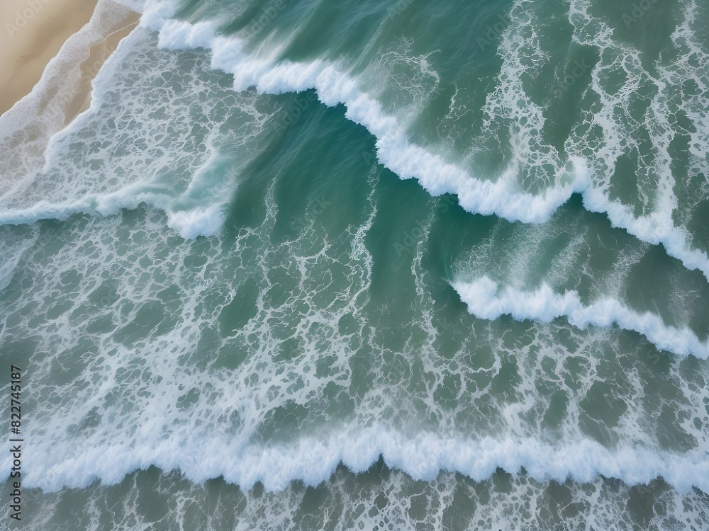 Experience the tranquility of a sunset over the ocean, with waves rolling in gently Experience the tranquility of a sunset over the ocean, with waves rolling in gently