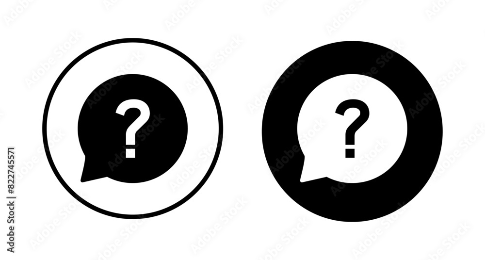 Question Icon vector isolated on white background. Question mark sign. help icon. Faq Question Icon vector isolated on white background. Question mark sign. help icon. Faq