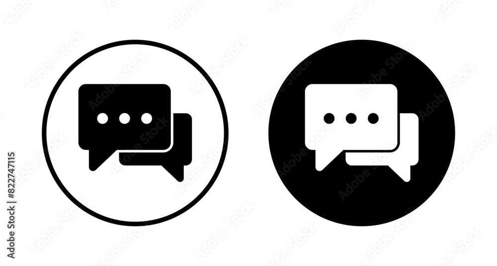 Chat icon vector isolated on white background. Chat vector icon. Speech bubble. message. contact us Chat icon vector isolated on white background. Chat vector icon. Speech bubble. message. contact us