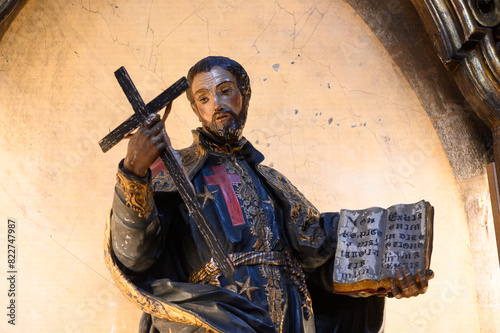 Photography Statue of Saint Camillus de Lellis (patron saint of the sick)