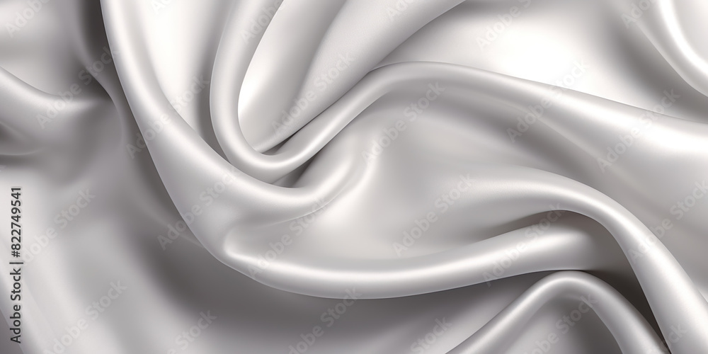 Fototapeta premium Fabric texture with soft white folds