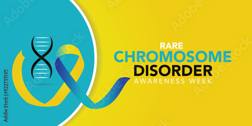 Rare chromosome disorder awareness day. in every June. Annual health awareness. background, banner, card, poster, template. Vector illustration.

