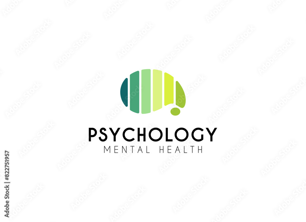 Brain logo design for symbol freedom and psychology. Psychology logo vector design Brain logo design for symbol freedom and psychology. Psychology logo vector design