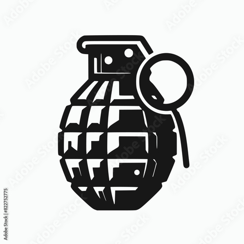 hand grenade isolated on white