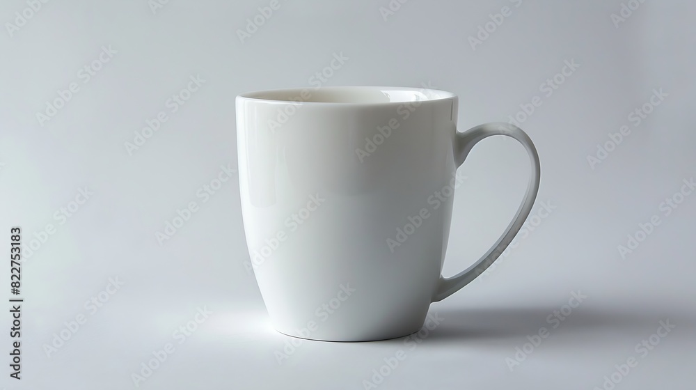 Attractive cut out of coffee mug in white background : Generative AI Attractive cut out of coffee mug in white background : Generative AI