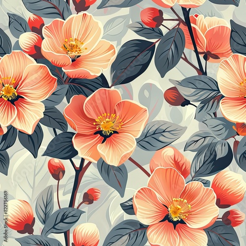 a pink background with pink flowers  in the style of dark green and light gray  20th century scandinavian style  bold color blocks