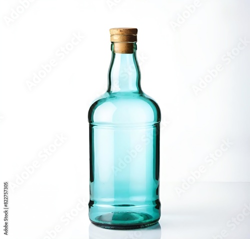 empty bottle, isolated, wine, drink, alcohol, white, object, empty, green, transparent, liquid, beverage, water, container, red, nobody, blank, single, bar, vodka, reflection, blue, beer