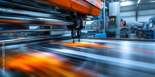 Automation in Printing: AI Machines Boost Efficiency. Concept Printing Technology, Automation, Artificial Intelligence, Efficiency, Innovation © Ян Заболотний