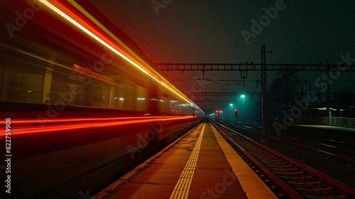 train was speeding through the city © ananda