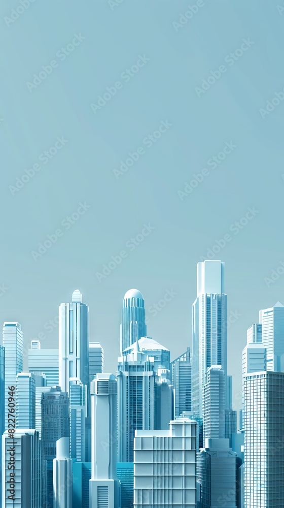 Fototapeta premium World Architecture Day Concept. Modern architecture background for business