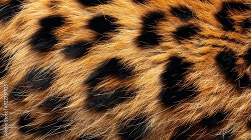 leopard or cheetah animal print fur texture seamless pattern background digital illustration