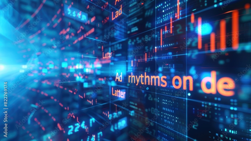 Creating an abstract wallpaper for financial or stock market concept with blue light effect. Creating an abstract wallpaper for financial or stock market concept with blue light effect.