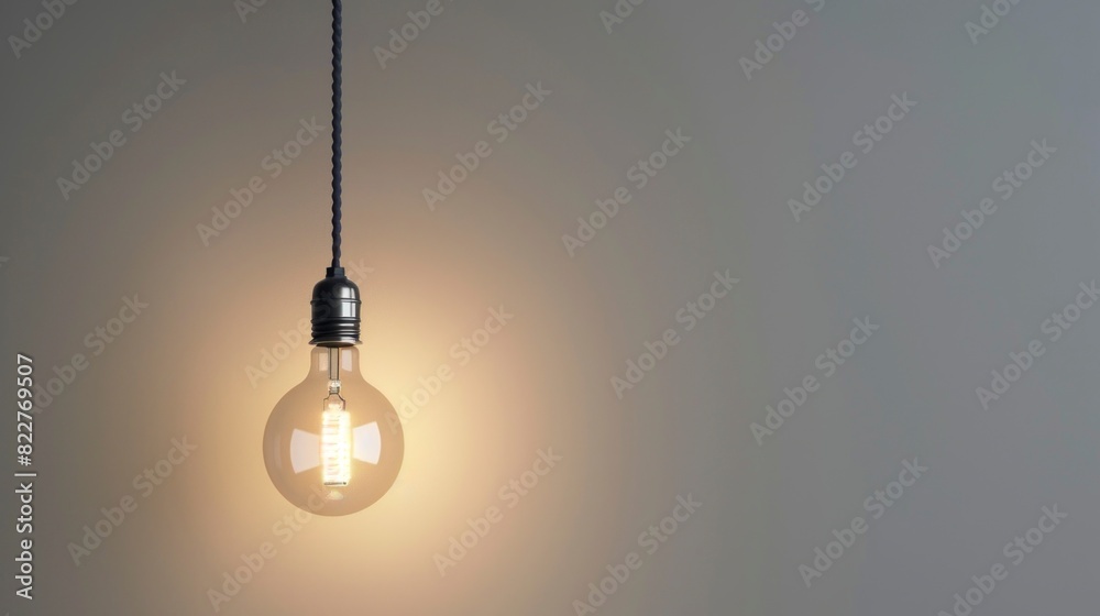 HANGING LIGHT LIGHT ON ON WHITE BACKGROUND Minimalist style HANGING LIGHT LIGHT ON ON WHITE BACKGROUND Minimalist style