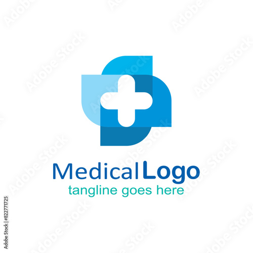 medical logo vector template illustration design