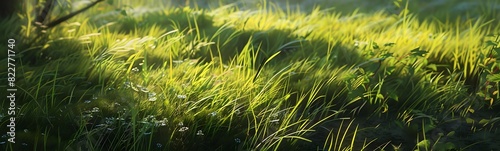 beautiful meadow with clear sky