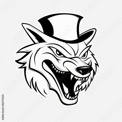 Coloring tatoo style black and white ilustration vector 