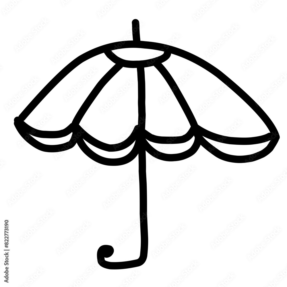 umbrella outline icon
