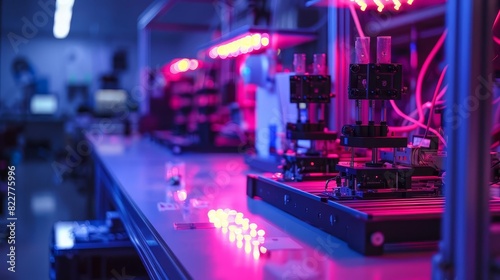 Wallpaper Mural A laboratory setup with detectors capturing cosmic ray interactions, Torontodigital.ca