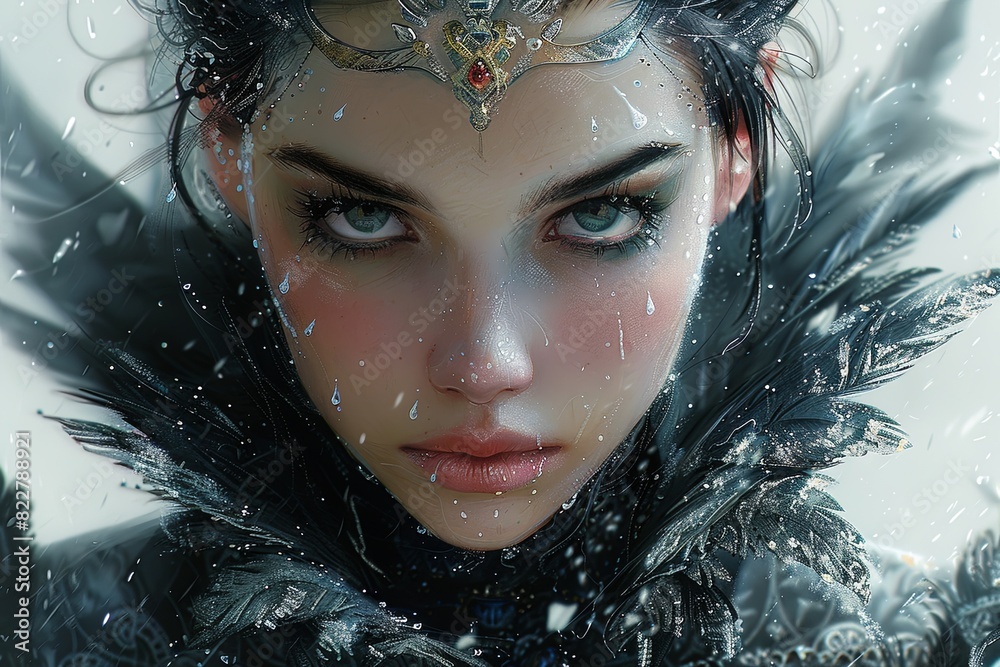 Angry Queen Digital Art - Detailed & Intricate Portrait Illustration
