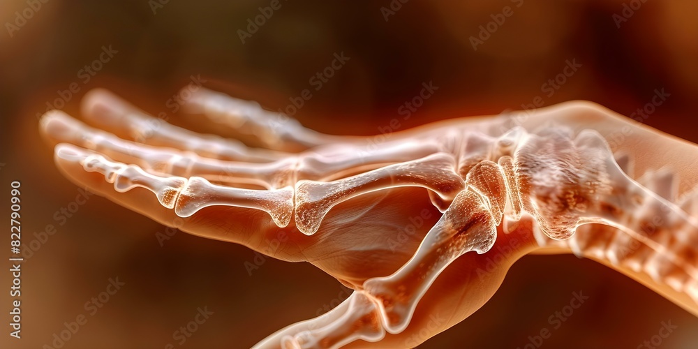 Individual with prominent radius bone experiencing wrist pain and