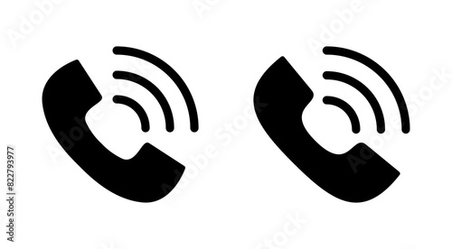 Call icon set. telephone icon vector. phone icon vector. contact us
