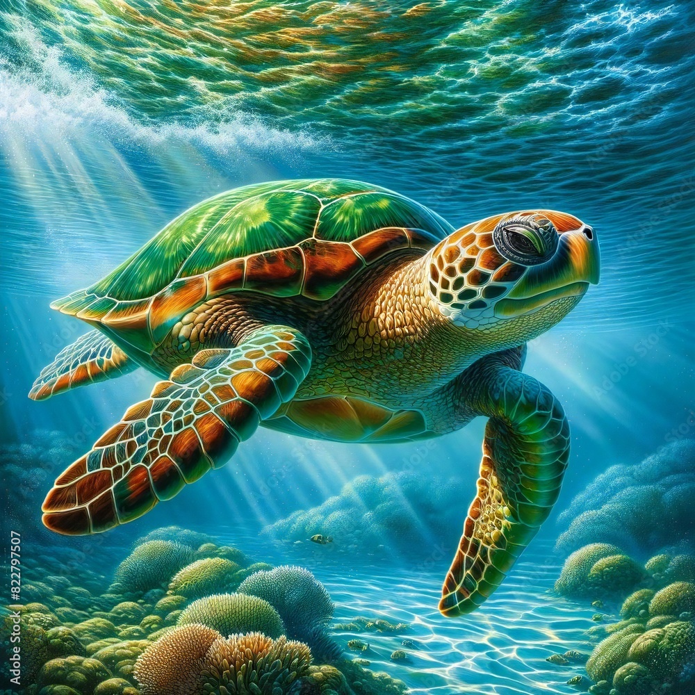 Fototapeta premium sea ​​turtle