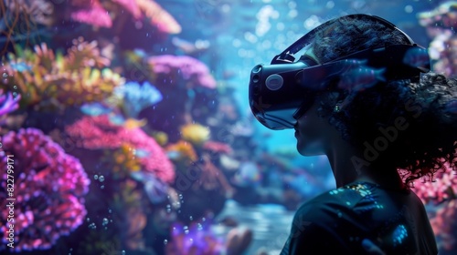 Using advanced VR technology scientists are able to visually explore the intricate ecosystems of the ocean floor. photo