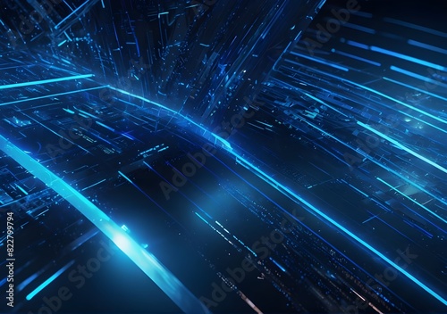 Neon Network: Vibrant Cyber Lines Illuminating Digital Landscape