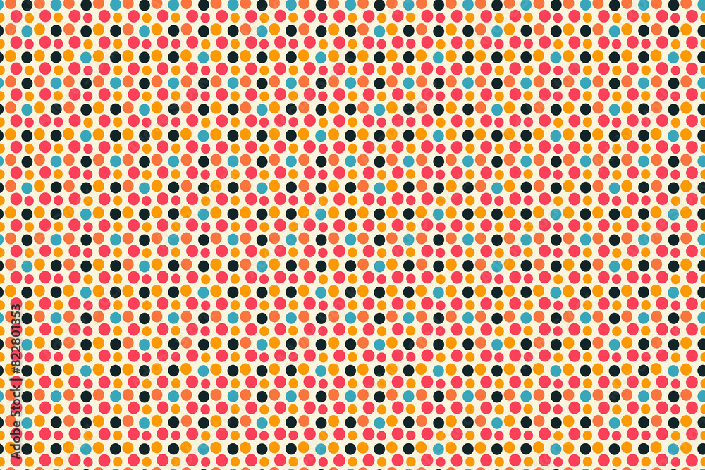 Simple colorful polka dot pattern Simple colorful polka dot pattern