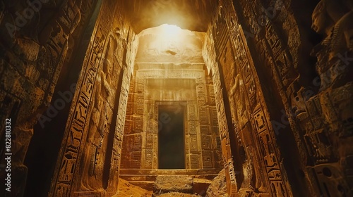 A mysterious prophecy carved into the walls of an ancient cave,