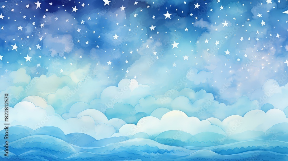 Dreamy pastel celestial background with sparkling stars. Dreamy pastel celestial background with sparkling stars.
