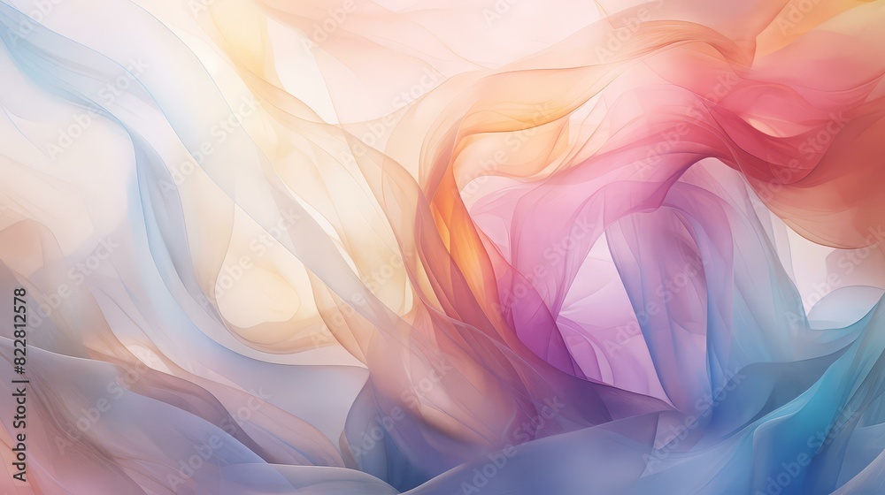 Obraz premium Abstract pastel background, dreamy and ethereal for soothing visuals.