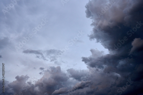 storm clouds over the sky