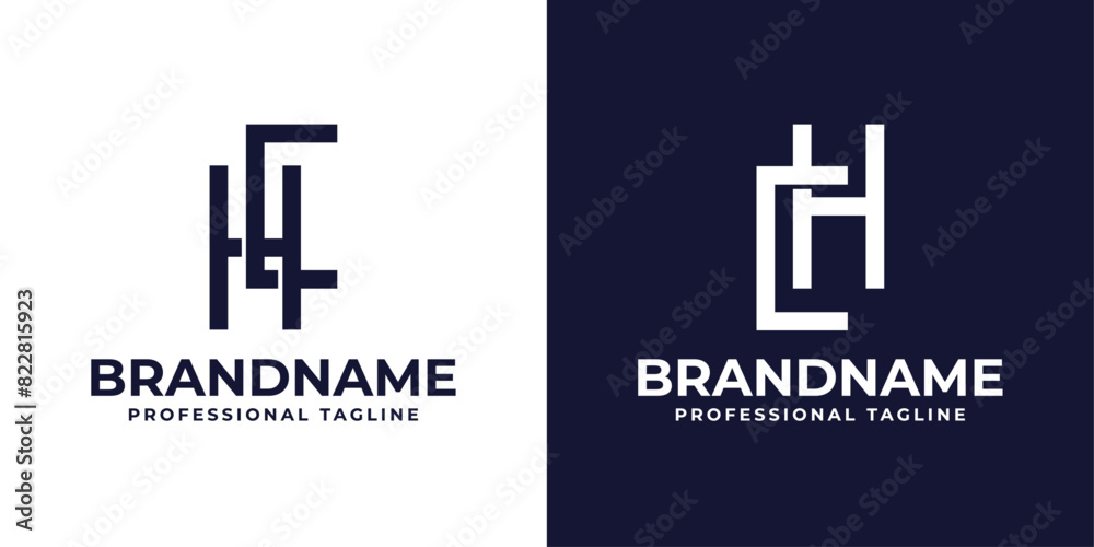 Letters HC and CH Monogram Logo, suitable for any business with CH or HC initials Letters HC and CH Monogram Logo, suitable for any business with CH or HC initials