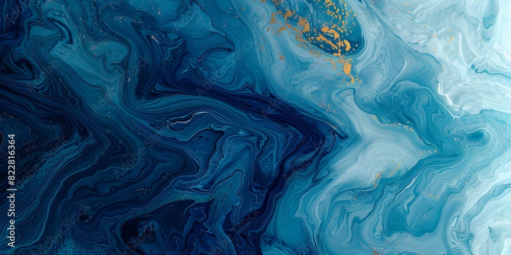Grungy texture adds an artistic touch to this abstract composition with blue hues