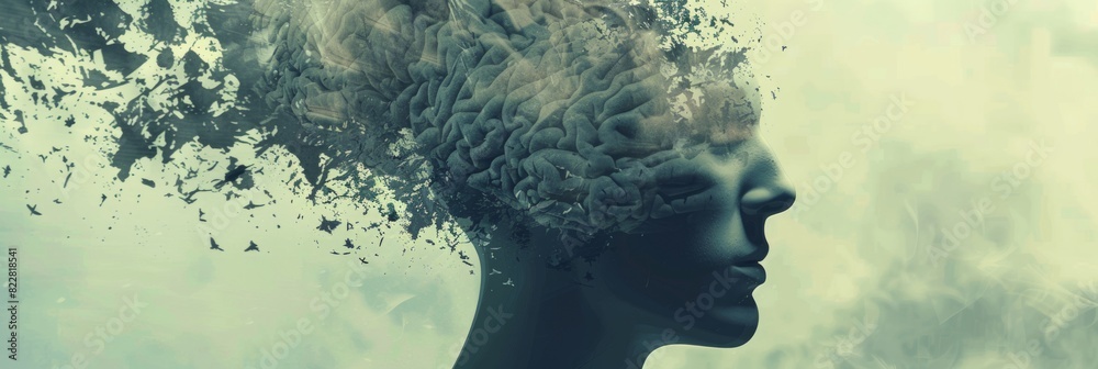 State of mind background concept