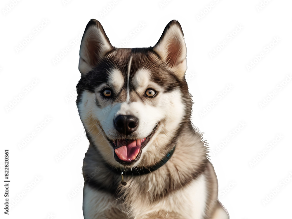 Funny and playful husky or pet dog is playing and jumping and looks happy isolated on transparent background. Little husky dog pretending. Cute and happy crazy dog head smiling on transparent png Funny and playful husky or pet dog is playing and jumping and looks happy isolated on transparent background. Little husky dog pretending. Cute and happy crazy dog head smiling on transparent png