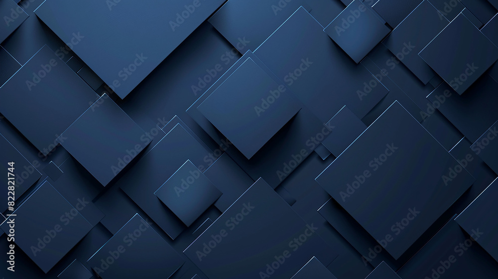 Modern dark blue squares design background Modern dark blue squares design background