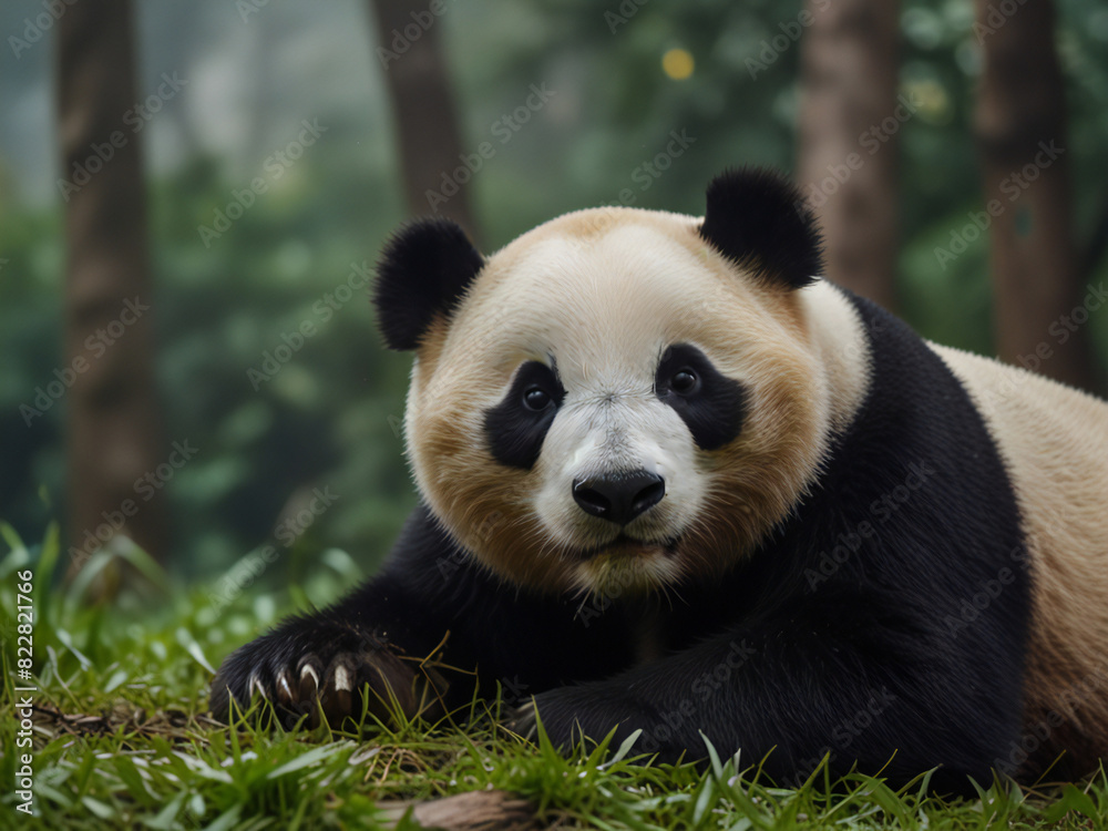Lying Giant Panda Lying Giant Panda