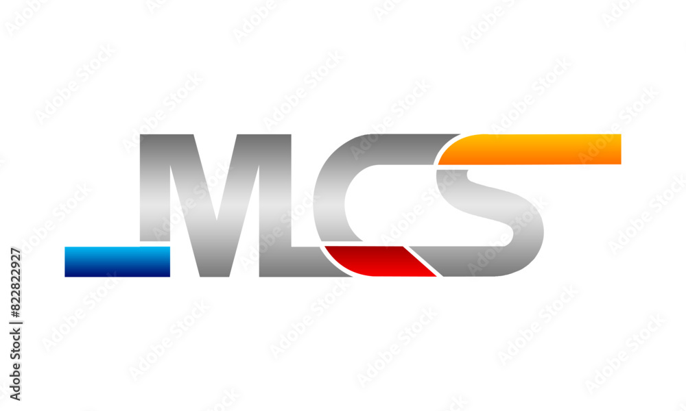 Letter MCS alphabet illustration design vector Letter MCS alphabet illustration design vector