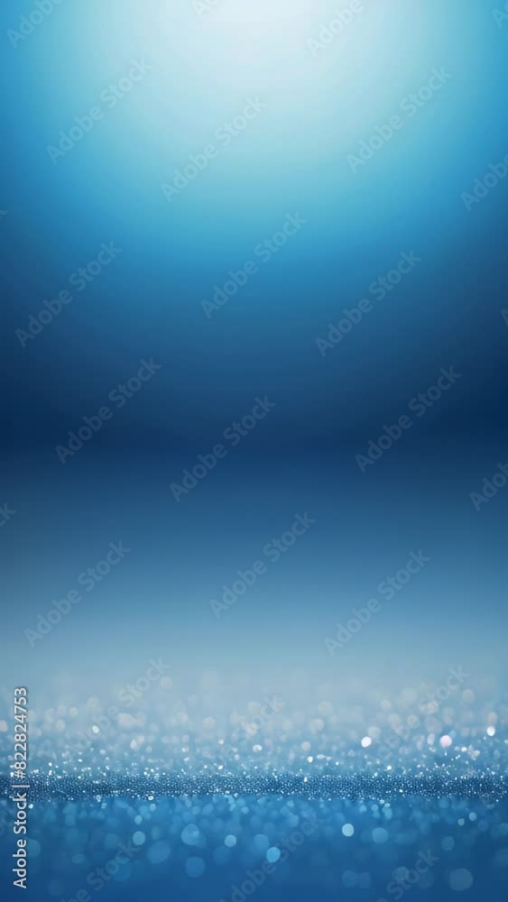 A dynamic blue bokeh glitter background shimmers and sparkles, creating a mesmerizing visual effect, christmas mood