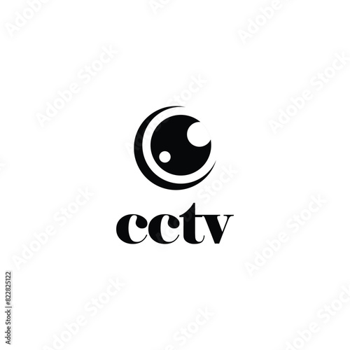 cctv monitor flat abstract icon logo