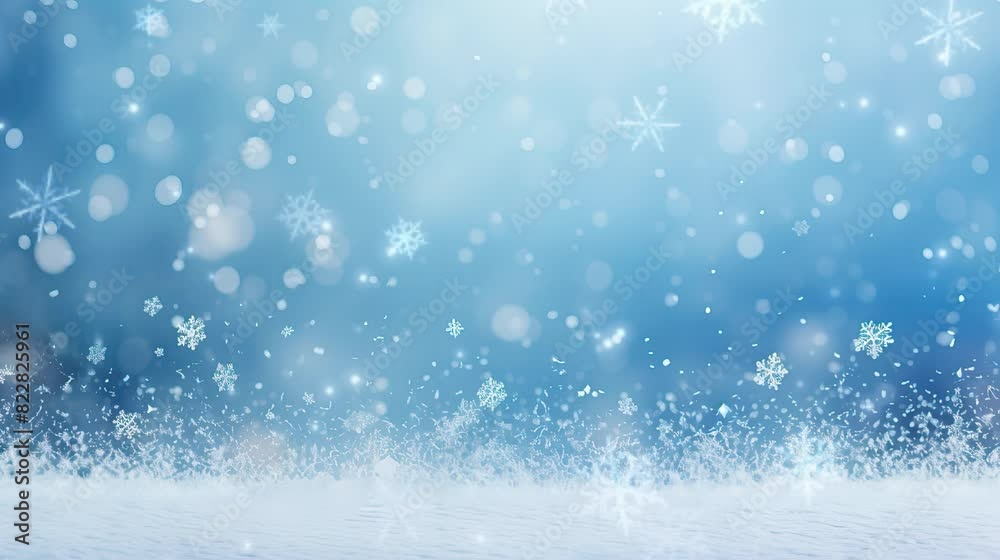 Winter snow background with bokeh and empty space
Winter snow background with bokeh and empty space