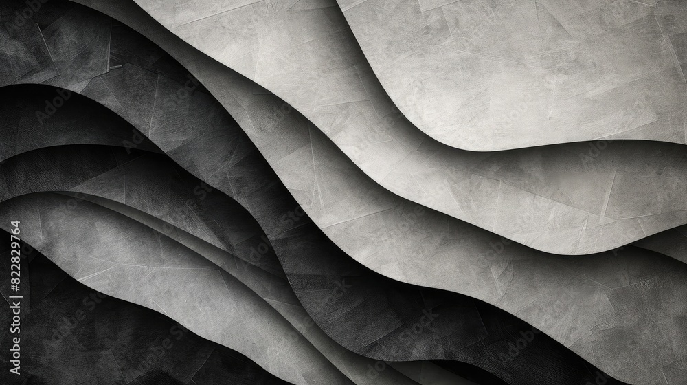 Obraz premium Abstract background featuring layered paper textures in monochromatic tones