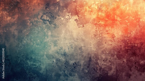 Abstract background with a grunge texture, combining rough edges and faded colors