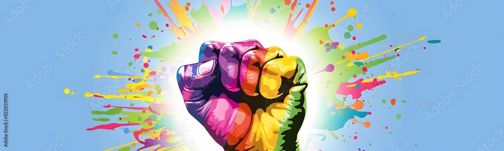 LGBT fist background LGBT fist background