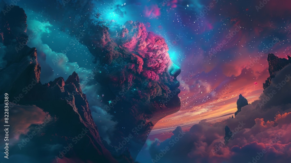 State of mind background concept State of mind background concept